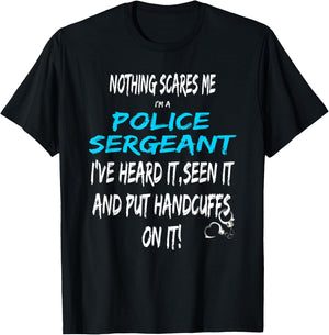 Funny Police Sergeant Promotion Sergeant T-Shirt - T-Shirt | Black