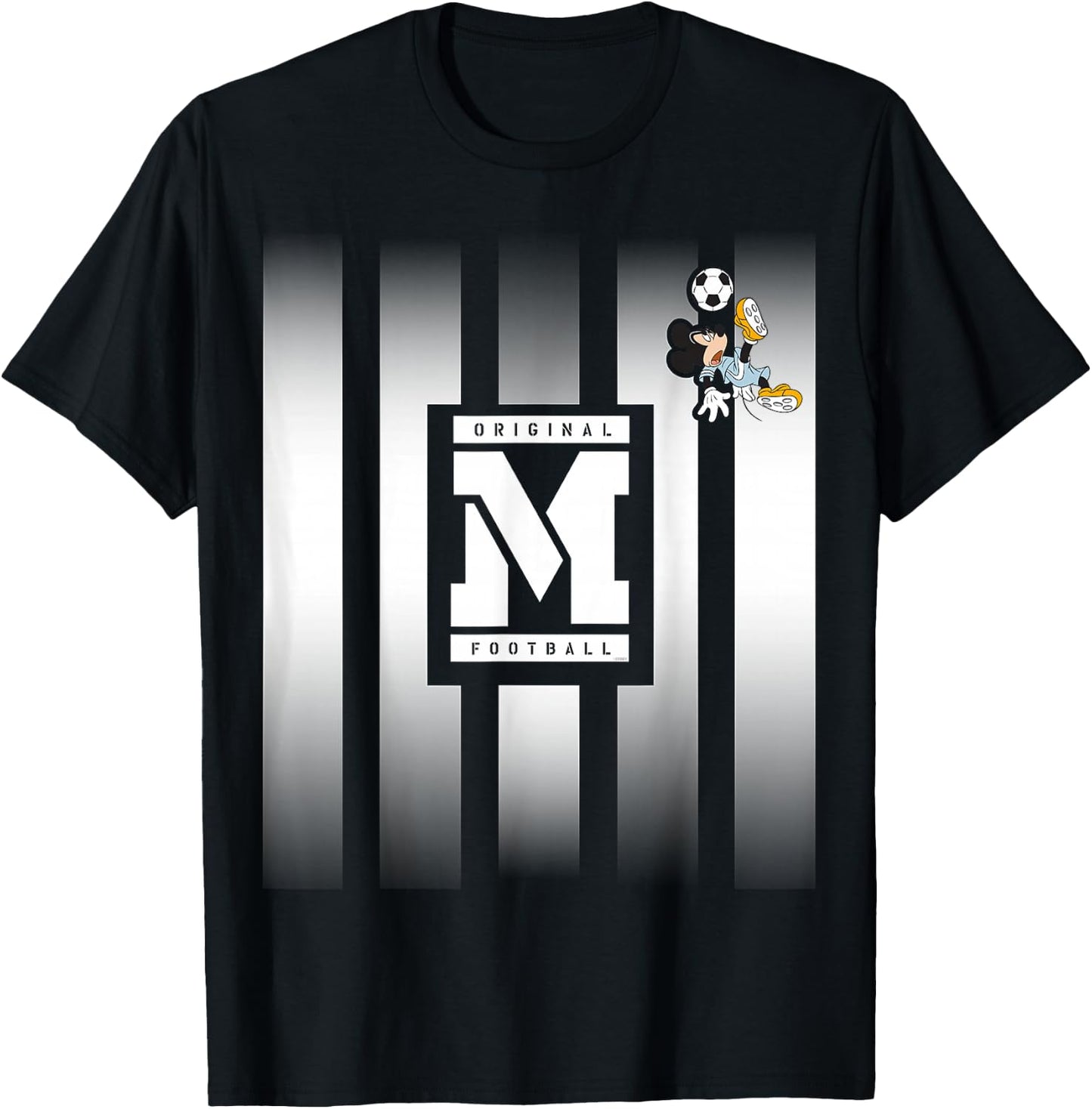 Disney Mickey Mouse Original Football M Soccer T-Shirt - T-Shirt | Black