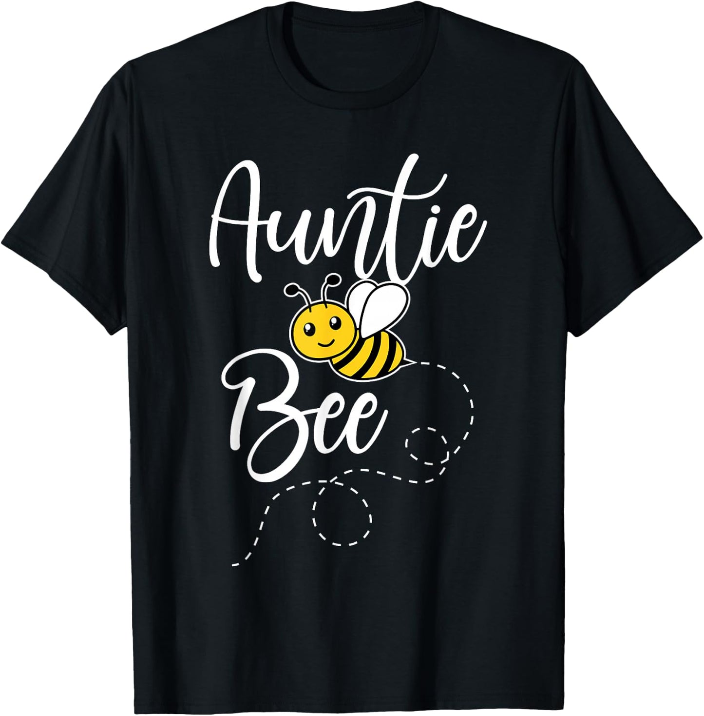 Auntie Of The Bee Day Girl Hive Family Matching Birthday T-Shirt - T-Shirt | Black