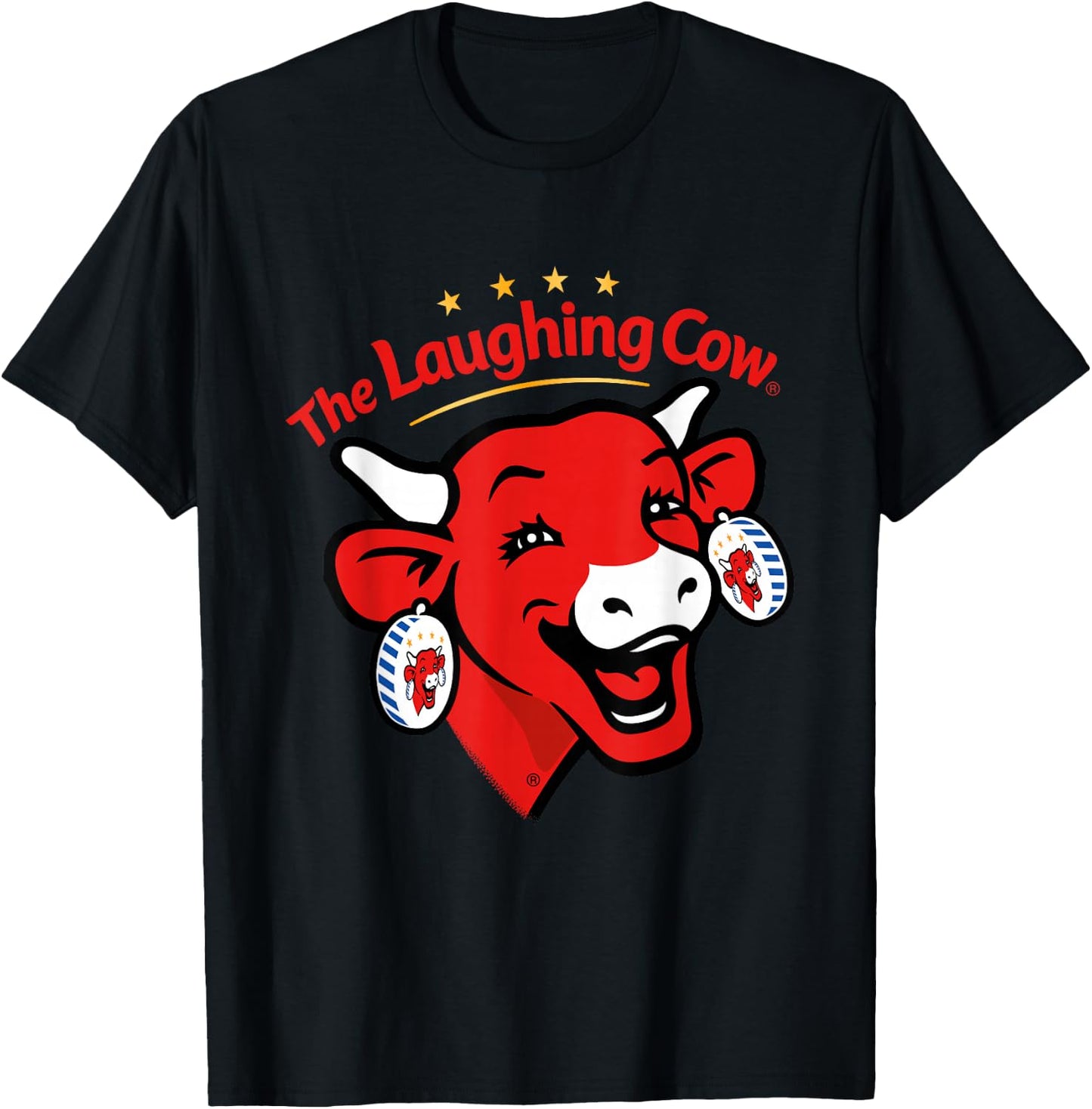 The Laughing Cow Contemporary Logo T-Shirt - T-Shirt | Black