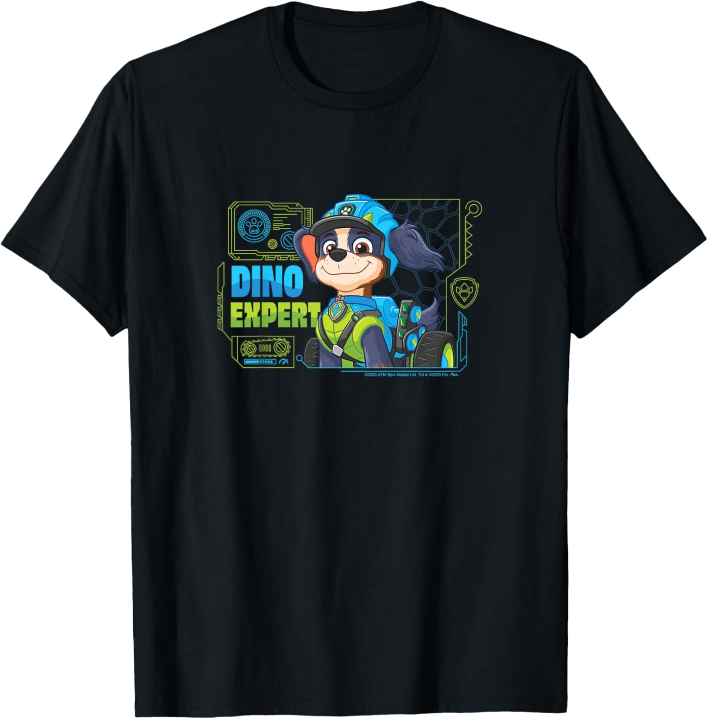 Paw Patrol: The Dino Movie - Rex Dino Expert T-Shirt - T-Shirt | Black