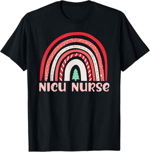 NICU Nurse Neonatal Tiny Crew Christmas Holiday Nutcracker T-Shirt - T-Shirt | Black