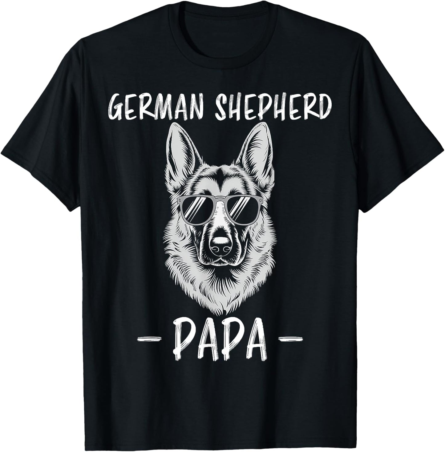 German Shepherd Dad Funny German Shepherd T-Shirt - T-Shirt | Black