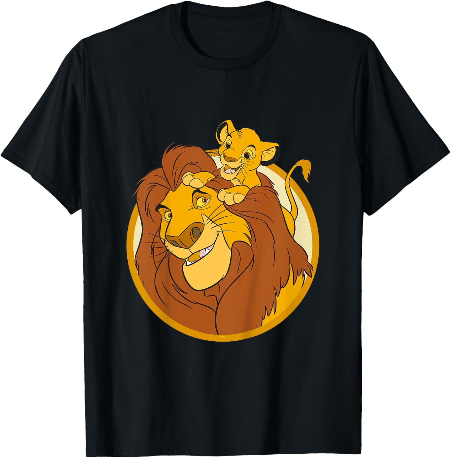 Kids The Lion King Mufasa And Simba , Black, 2 T-Shirt - T-Shirt | Black