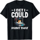 I Bet I Could Print that Funny 3D Printing Cat Lover T-Shirt - T-Shirt | Black