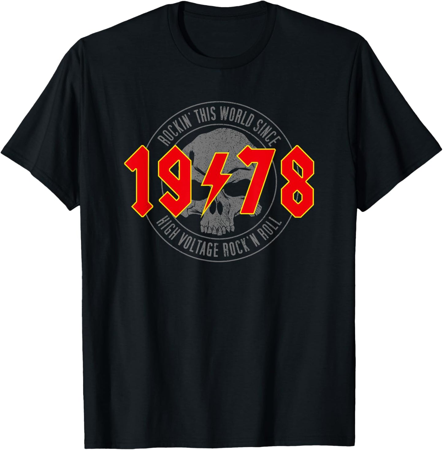 1978 Jahrgang Geburtstag Rock and Roll Heavy Metal T-Shirt - T-Shirt | Black