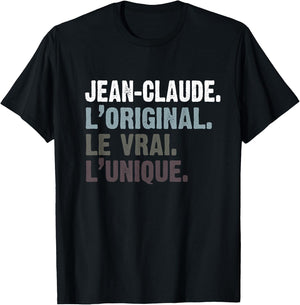 Man Humour Gift Personalised Name Jean-Claude , Black, S T-Shirt - T-Shirt | Black