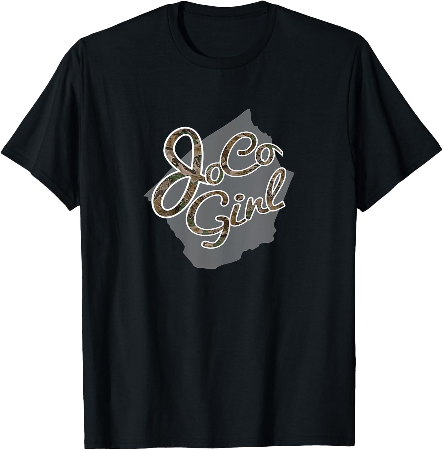 Johnston County JoCo Girl Camo T-Shirt - T-Shirt | Black