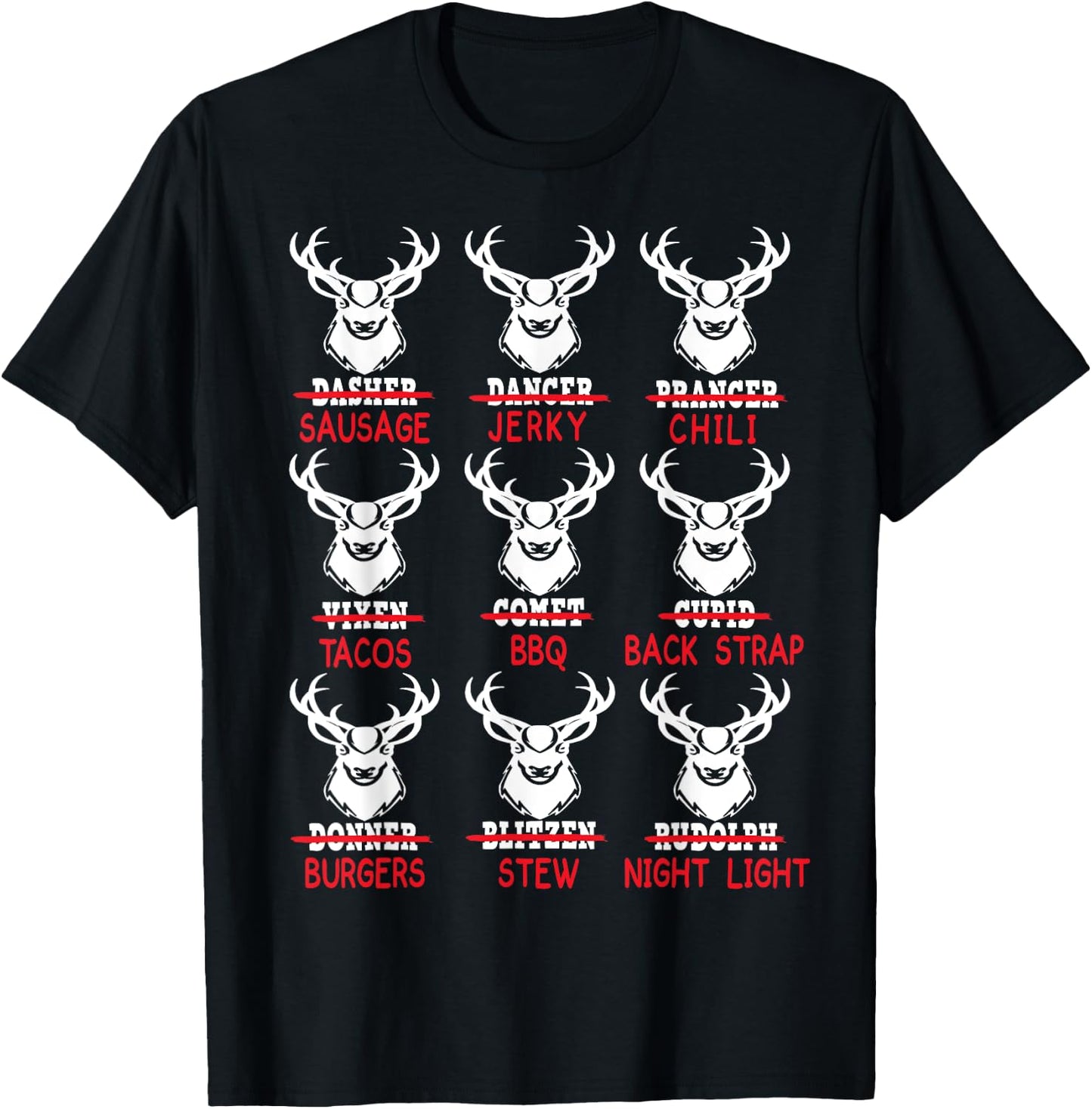Bow Deer Hunting Youth Shirt, Santa Christmas Hunter Kids T-Shirt - T-Shirt | Black