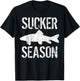 Musky Fishing Sucker Season Muskie T-Shirt - T-Shirt | Black