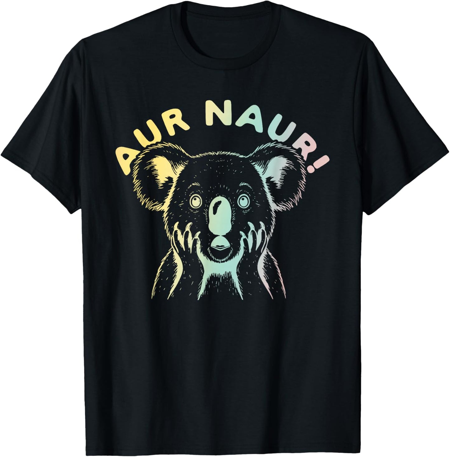 Aur Naur! Animal Design T-Shirt - T-Shirt | Black