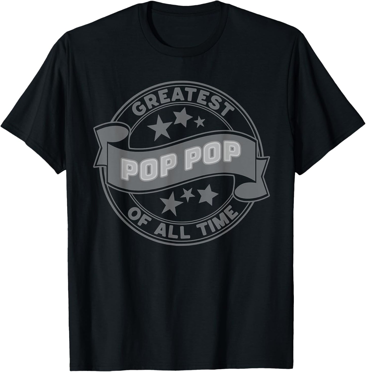 Greatest Pop Pop Of All Time GOAT World's Best Cute T-Shirt - T-Shirt | Black