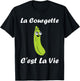 La Courgette c'est la vie Vegetable Humor Zucchini , Black, S T-Shirt - T-Shirt | Black