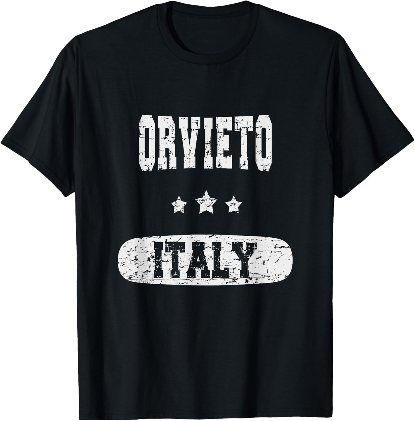 Vintage Orvieto, Italy T-Shirt - T-Shirt | Black