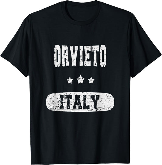 Vintage Orvieto, Italy T-Shirt - T-Shirt | Black