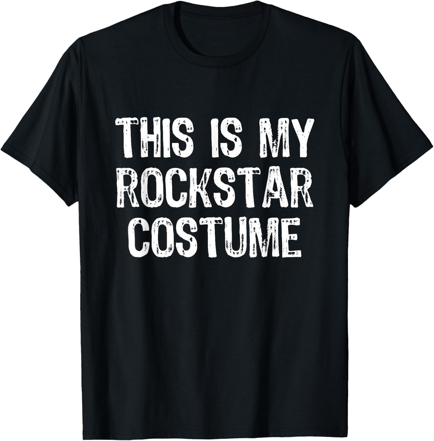 This Is My Rockstar Halloween Costume Lazy Easy Rock-Star T-Shirt - T-Shirt | Black