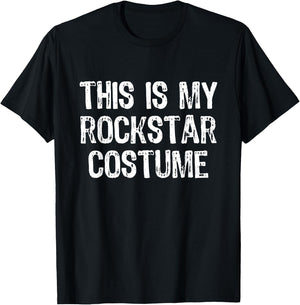 This Is My Rockstar Halloween Costume Lazy Easy Rock-Star T-Shirt - T-Shirt | Black