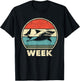 Funny Sharks Lover Week Retro Vintage Shark T-Shirt - T-Shirt | Black