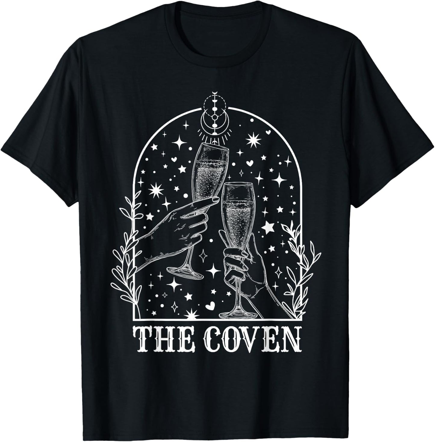 Witchy Coven Bride Tarot Matching Gothic Bachelorette Party T-Shirt - T-Shirt | Black