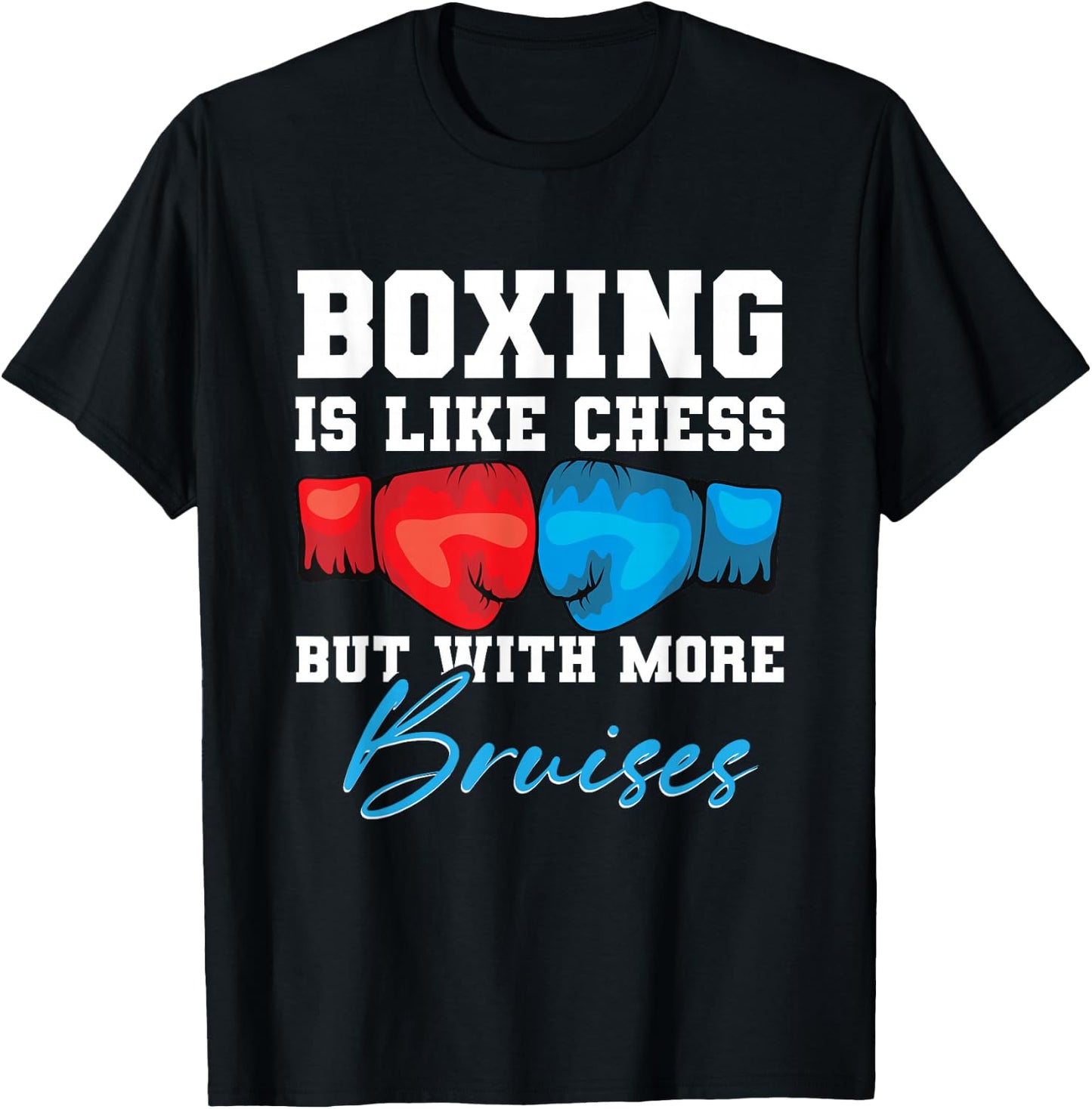 Shadow Boxing Punching Kickboxing Bag Gloves Boxer Fighting T-Shirt - T-Shirt | Black