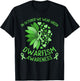 Dwarfism Awareness Ribbon Green Sunflower Support Squad T-Shirt - T-Shirt | Black