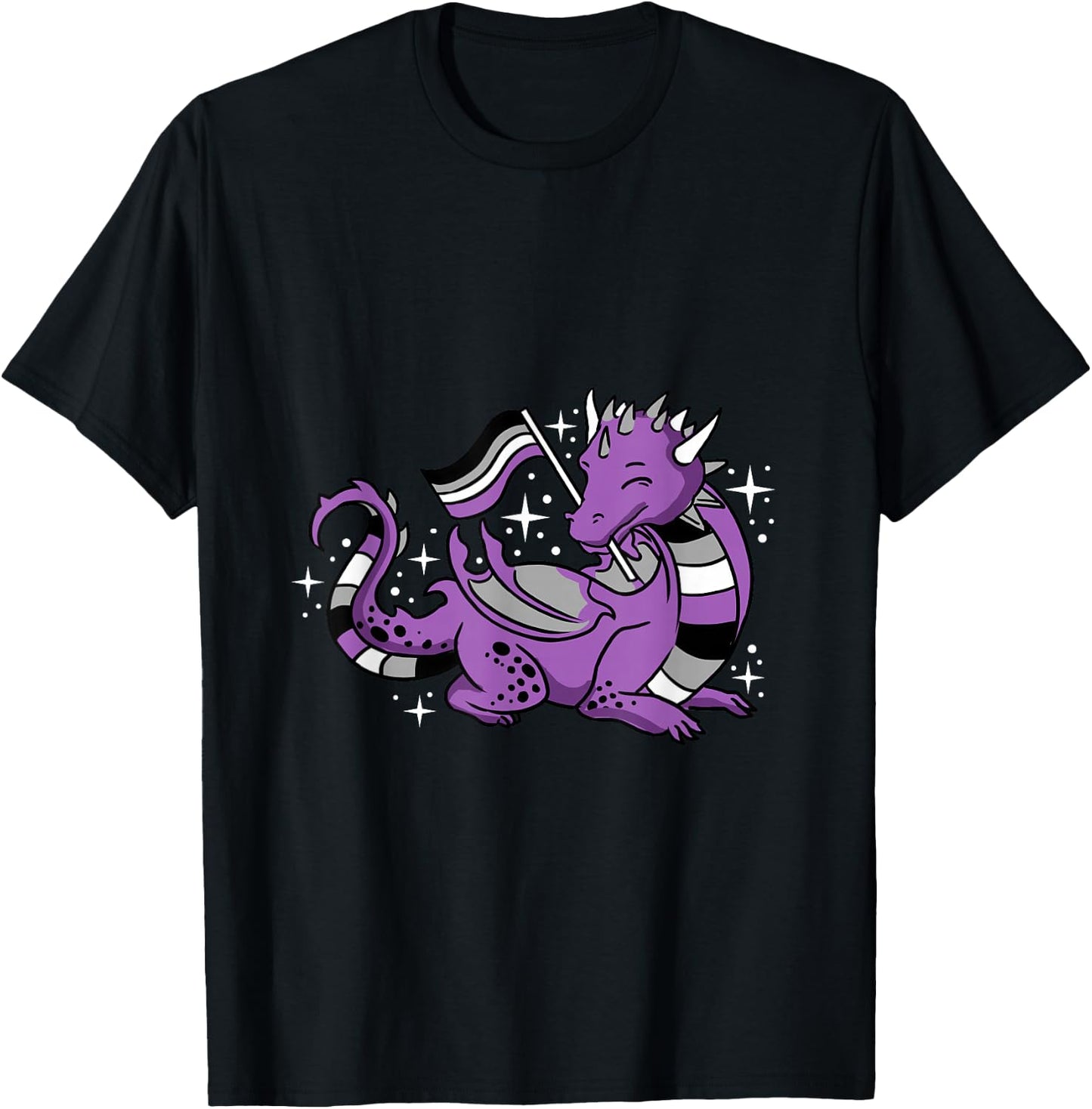 Ace Pride Dragon T-Shirt - T-Shirt | Black