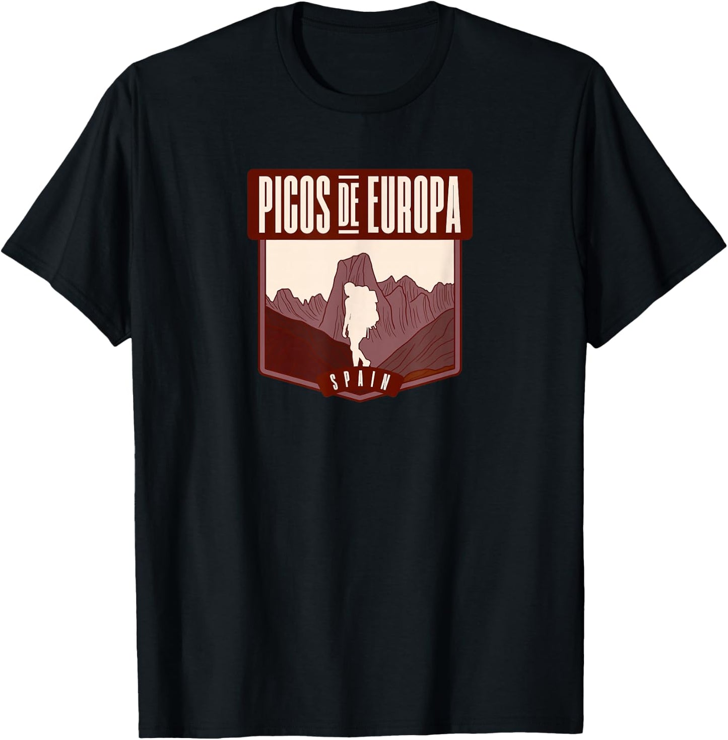 Pics d'europe – Espagne T-Shirt - T-Shirt | Black