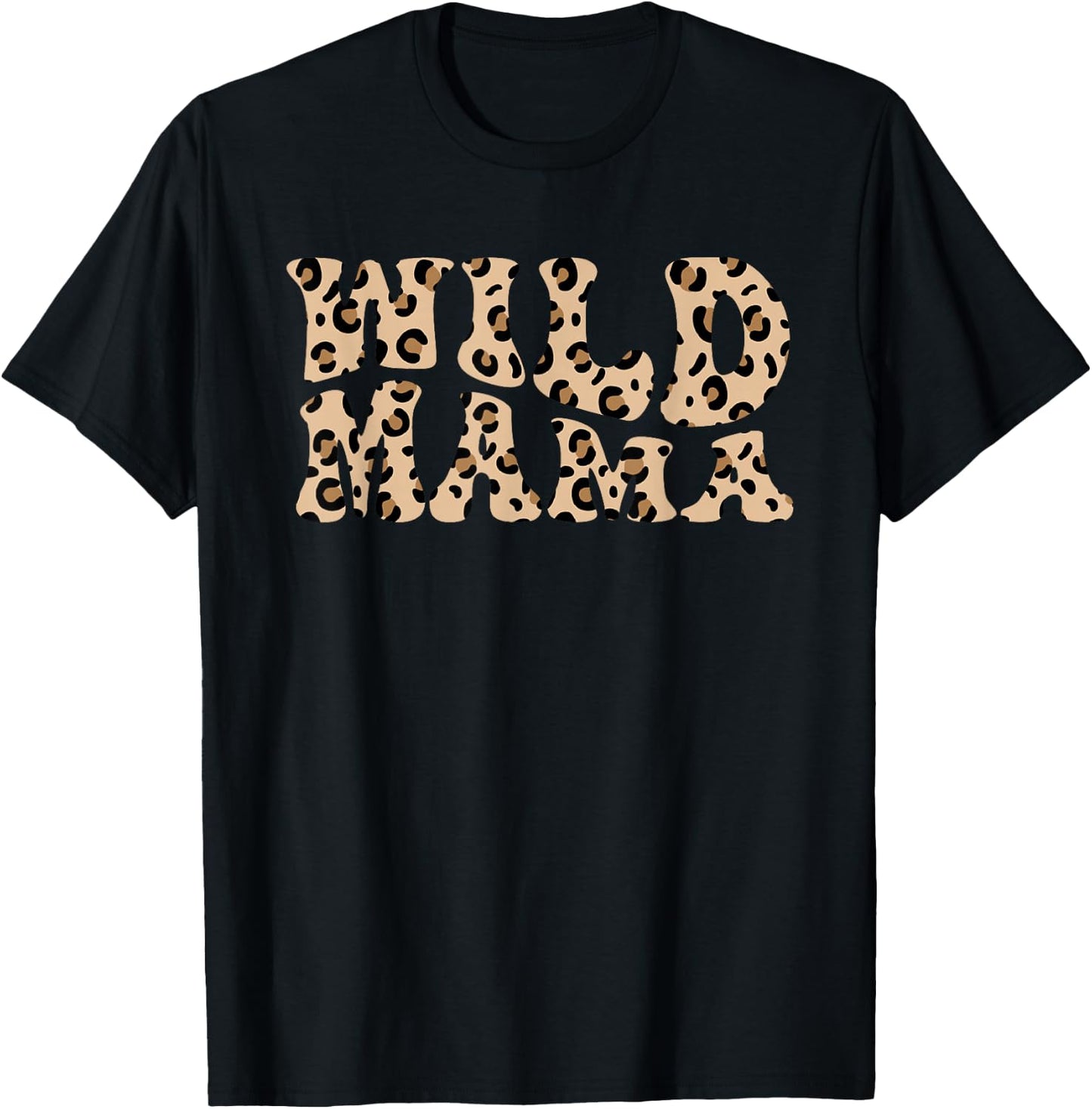 Wild Mama Zoo Theme Birthday Safari Jungle Matching Party T-Shirt - T-Shirt | Black