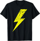 Designs with Yellow Flashes , black T-Shirt - T-Shirt | Black