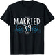39th Anniversary Couple Design Just Married 39 Years Ago T-Shirt - T-Shirt | Black