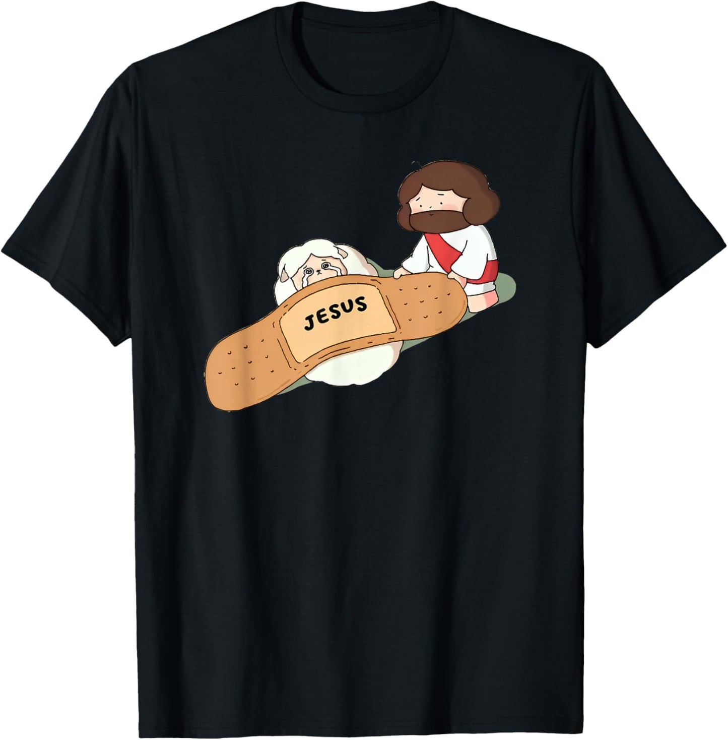 Jesus heal Funny Christian Faith Healer Healing T-Shirt - T-Shirt | Black
