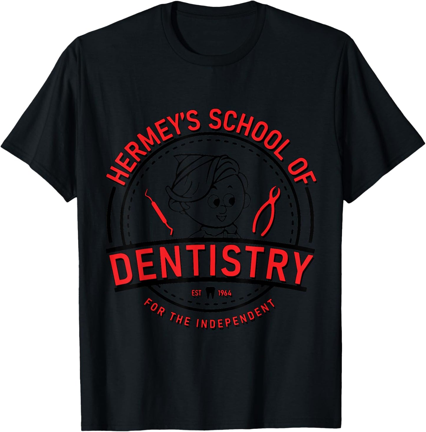 Hermey’s School of Dentistry Christmas Dental Hygienist T-Shirt - T-Shirt | Black