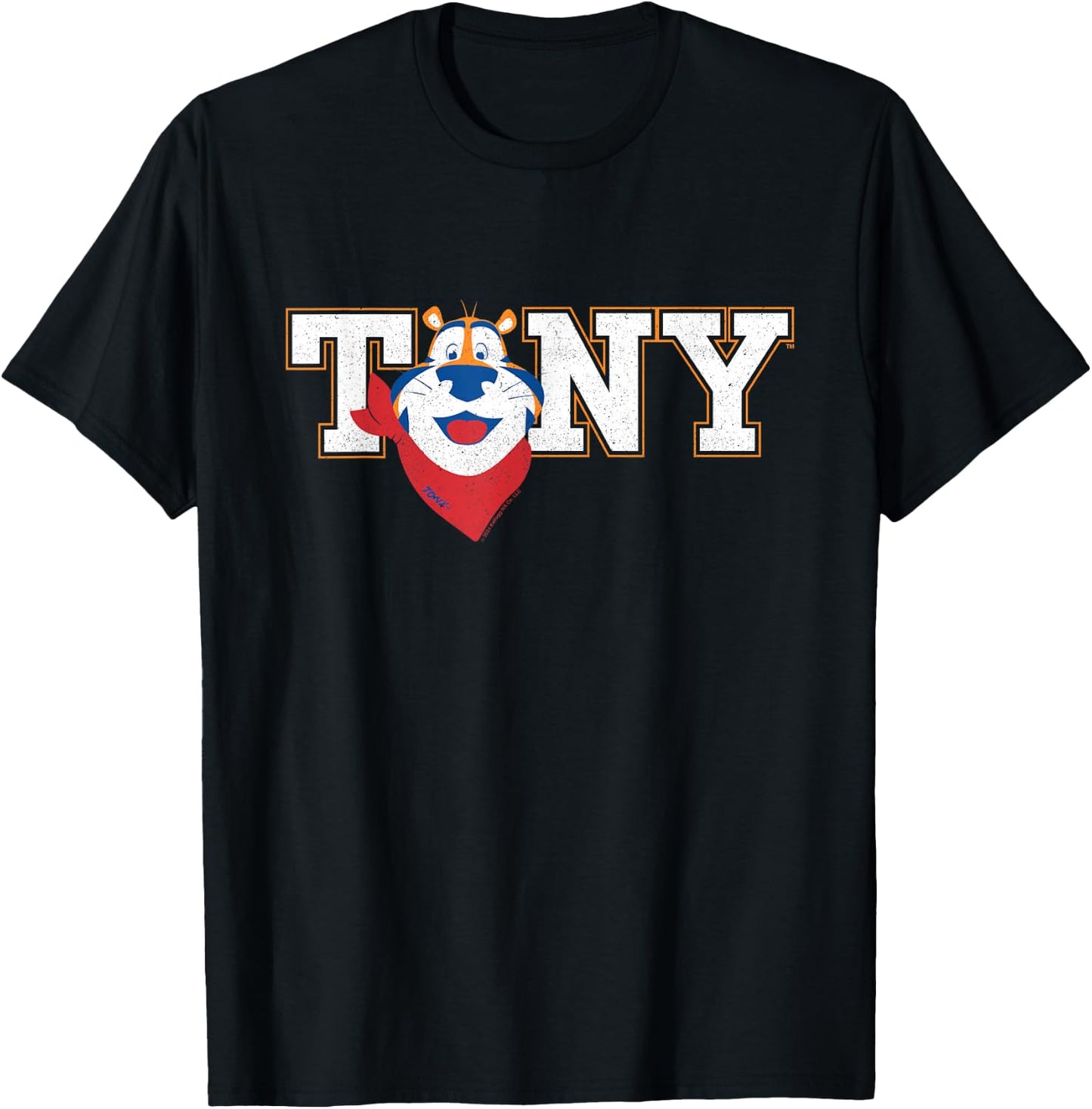 Kellogg's Frosties Tony Tiger Sports Black Adult S, Black, S T-Shirt - T-Shirt | Black