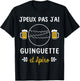 Je peux pas j'ai Guinguette , Black, S T-Shirt - T-Shirt | Black