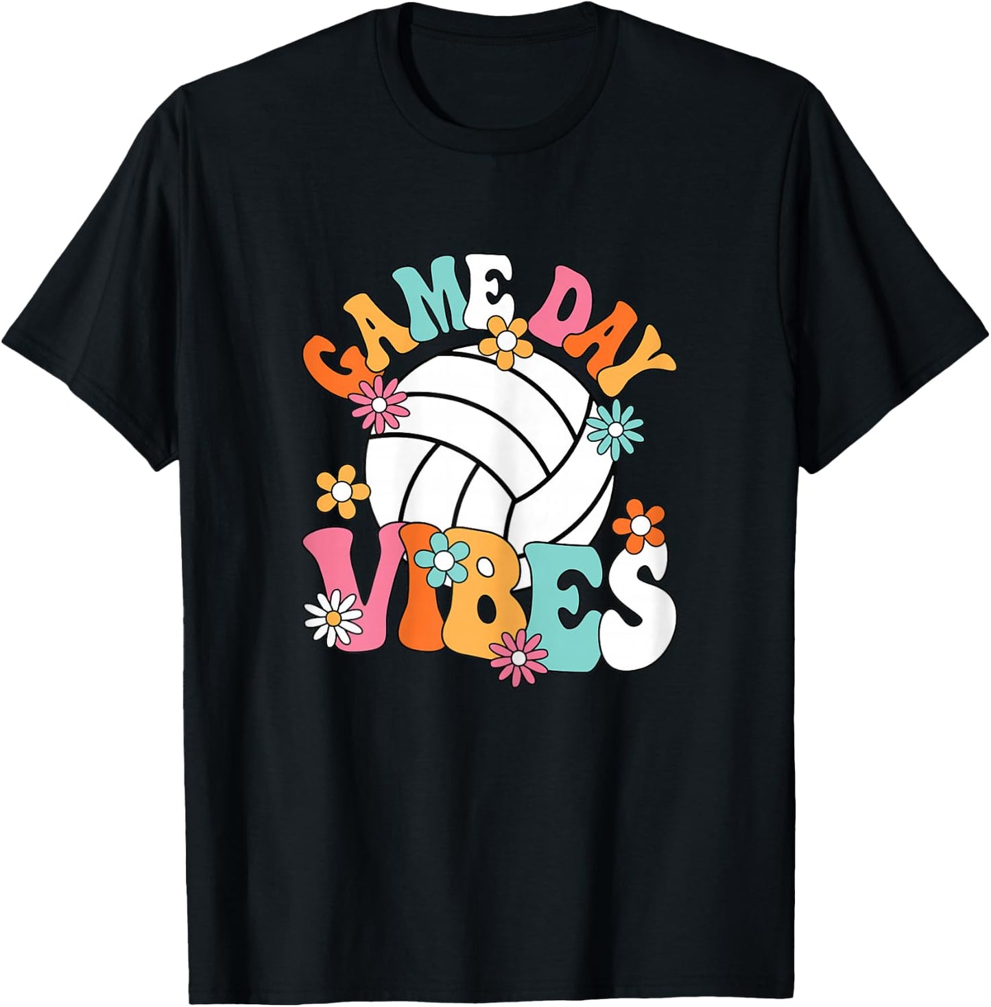 Volleyball Game Day Volleyball Player Women Girls T-Shirt - T-Shirt | Black