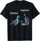 PigeON PigeOFF I Vogel Taube Taubenzüchter Haustaube Tauben T-Shirt - T-Shirt | Black