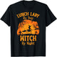 Lunch Lady By Day Witch By Night Funny Halloween Lunch Lady T-Shirt - T-Shirt | Black