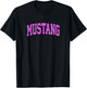 Mustang Oklahoma OK Sportliches Vintage-Design, rosa T-Shirt - T-Shirt | Black