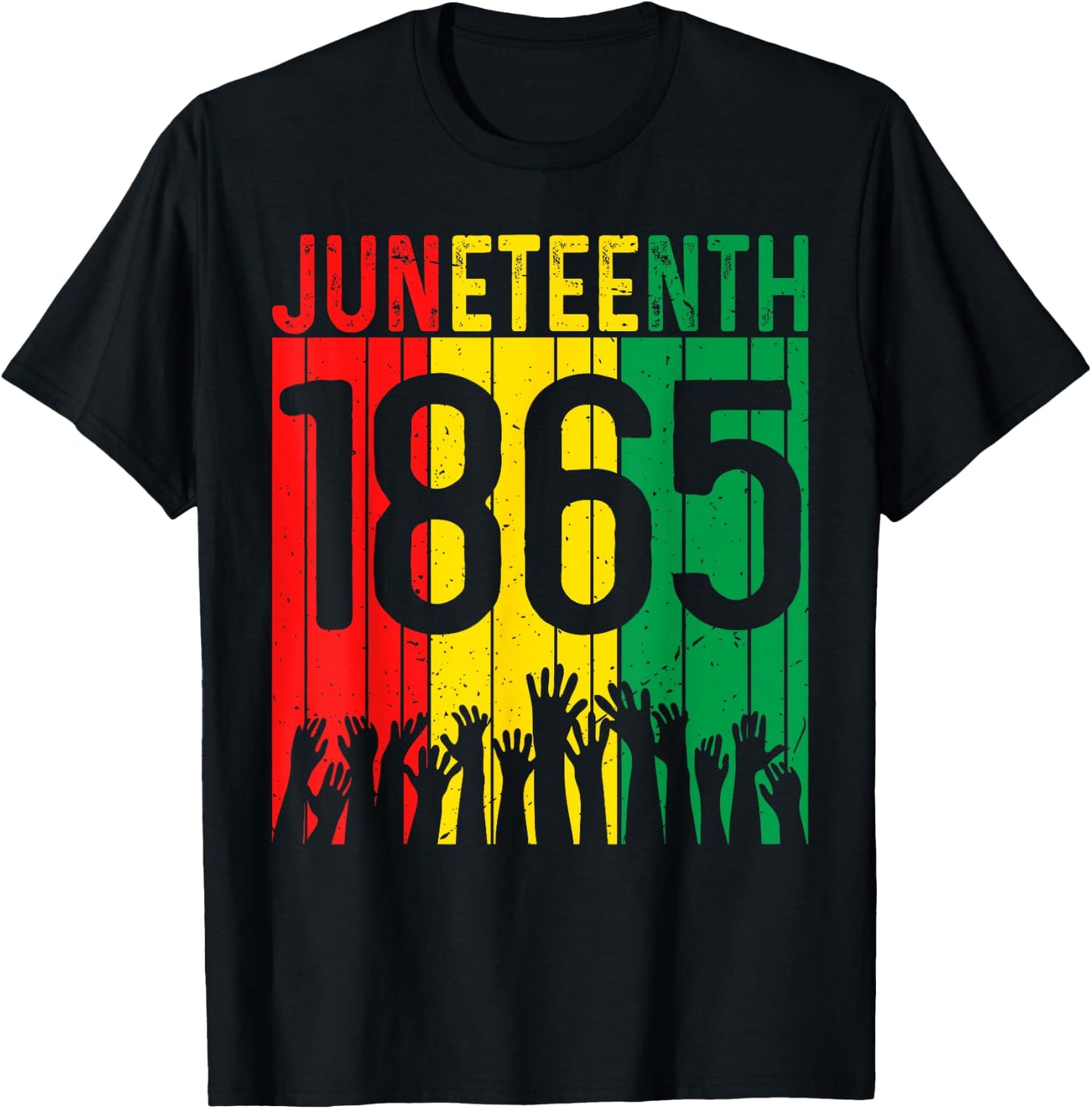 Juneteenth 1865 Independence Freedom Day African Pride T-Shirt - T-Shirt | Black