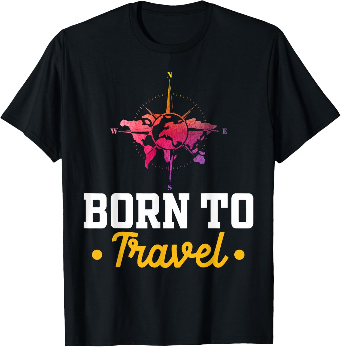 Geboren um zu Reisen - Reisen T-Shirt - T-Shirt | Black