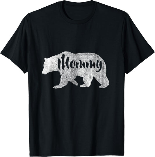 Woman's Mommy Bear Awesome Camping T-Shirt - T-Shirt | Black