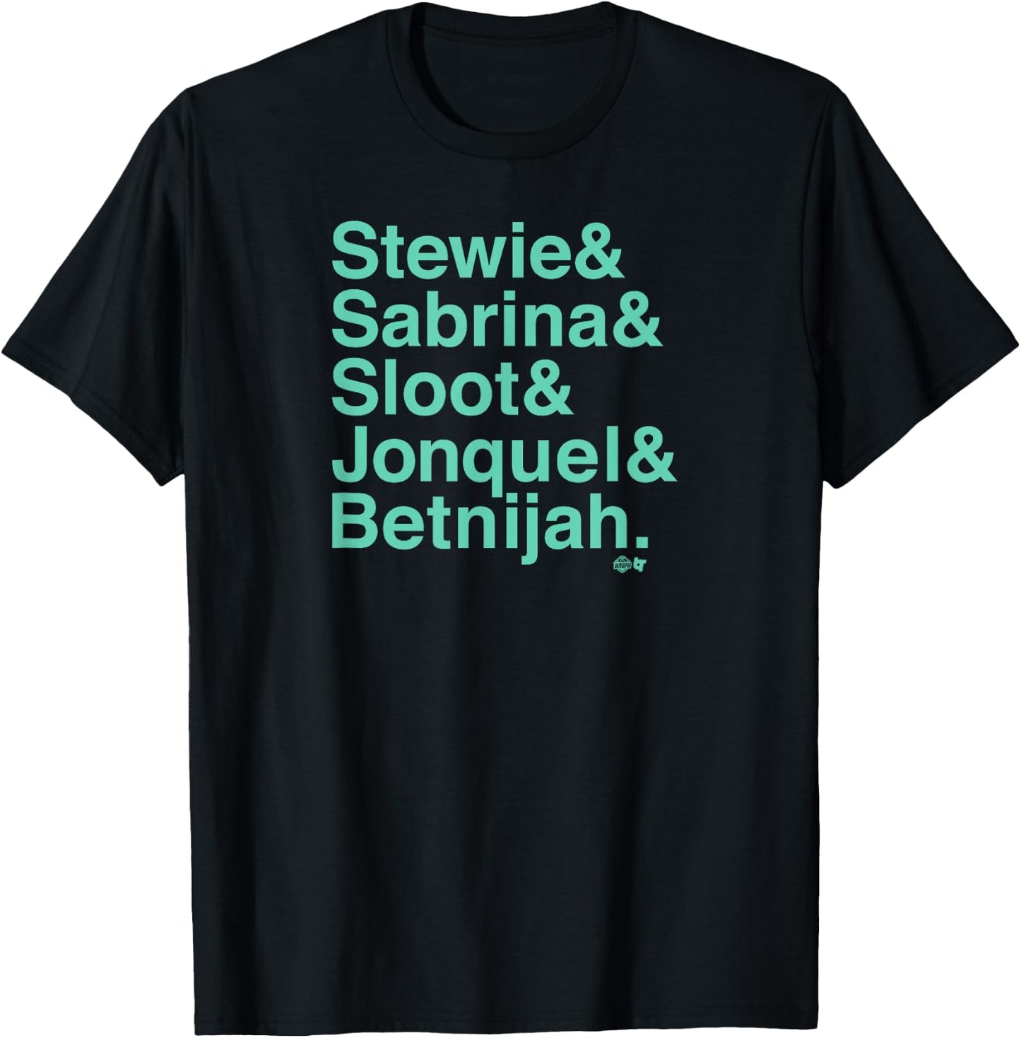 Stewie & Sabrina & Sloot & Jonquel & Betnijah -NY Basketball T-Shirt - T-Shirt | Black