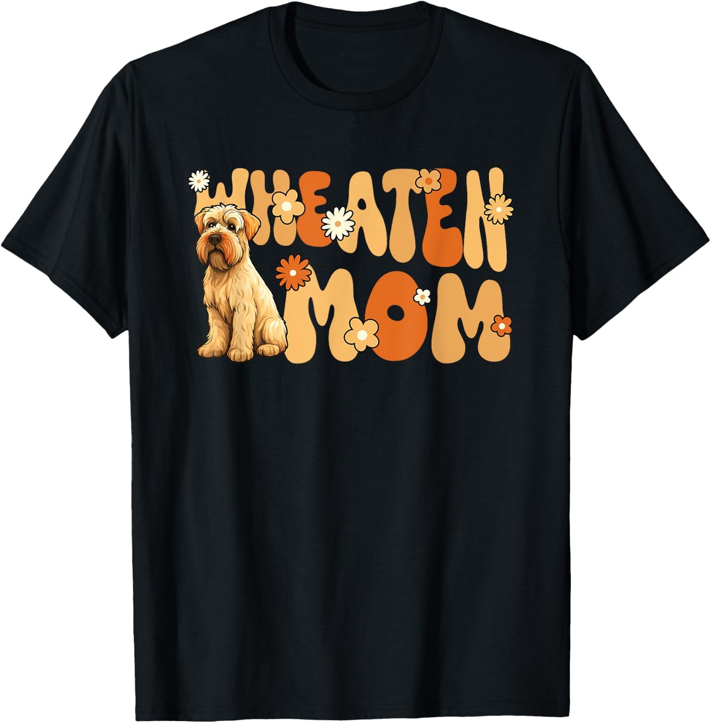 Irish Soft Coated Wheaten Terrier World's Best Wheaten Mom T-Shirt - T-Shirt | Black