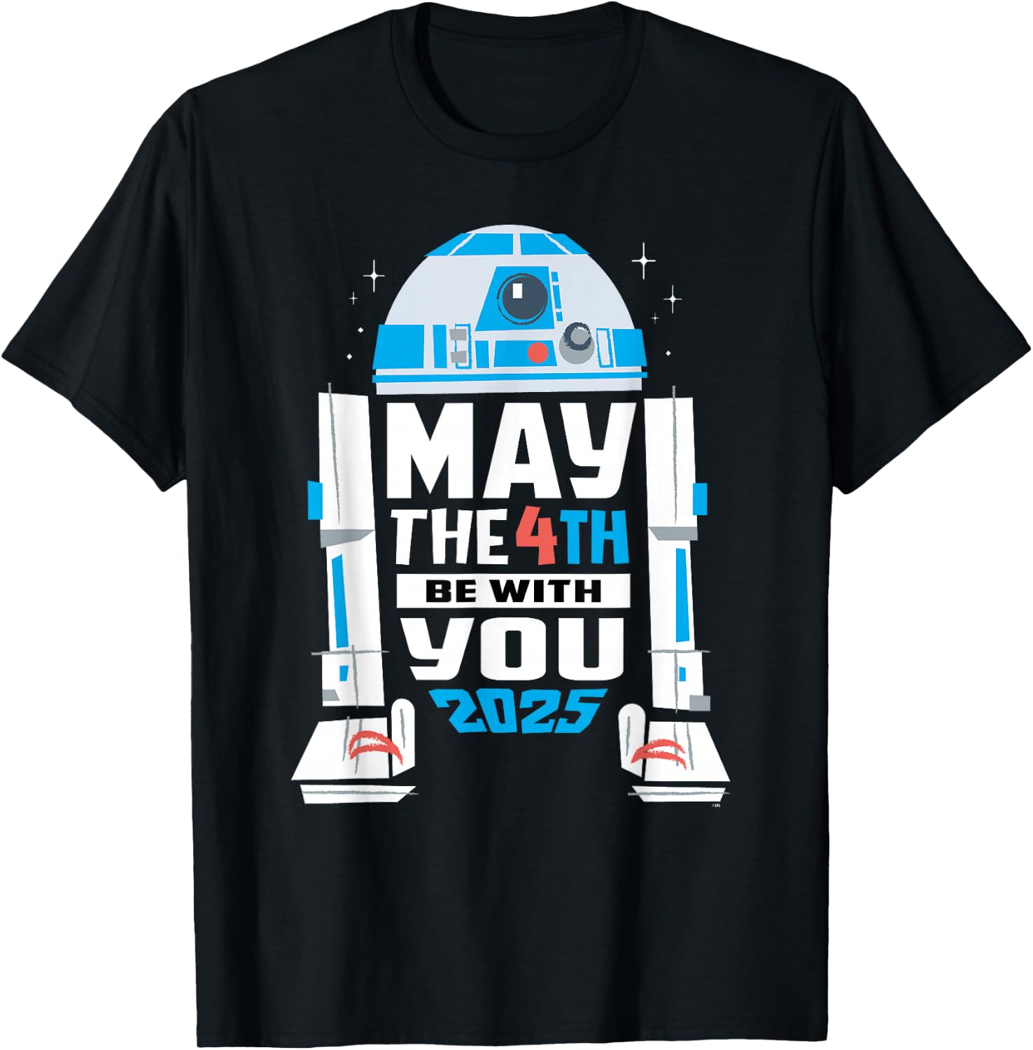 Star Wars R2-D2 May the 4th Be With You 2025 Star Wars Day , Black, S T-Shirt - T-Shirt | Black