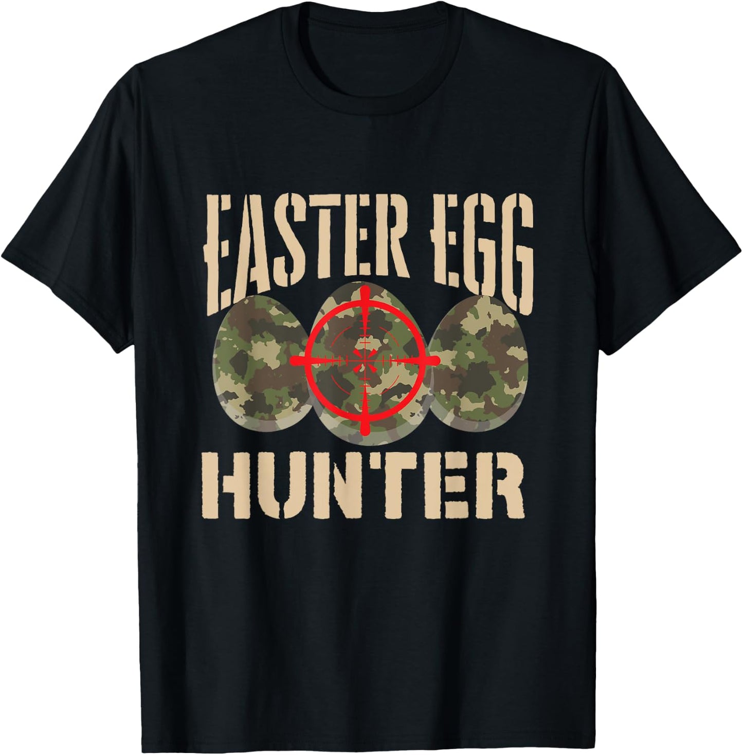 Easter Egg Hunter - Egg Hunting Season Camo T-Shirt - T-Shirt | Black