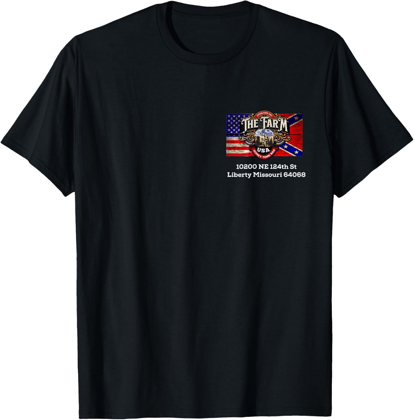 The Farm Liberty Missouri USA Bar Honky-tonk T-Shirt - T-Shirt | Black