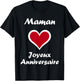 Cute Little Kid Love Happy Birthday Mom , Black, S T-Shirt - T-Shirt | Black