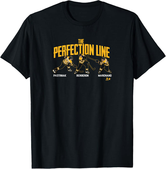 The Perfection Line - Boston Hockey T-Shirt - T-Shirt | Black
