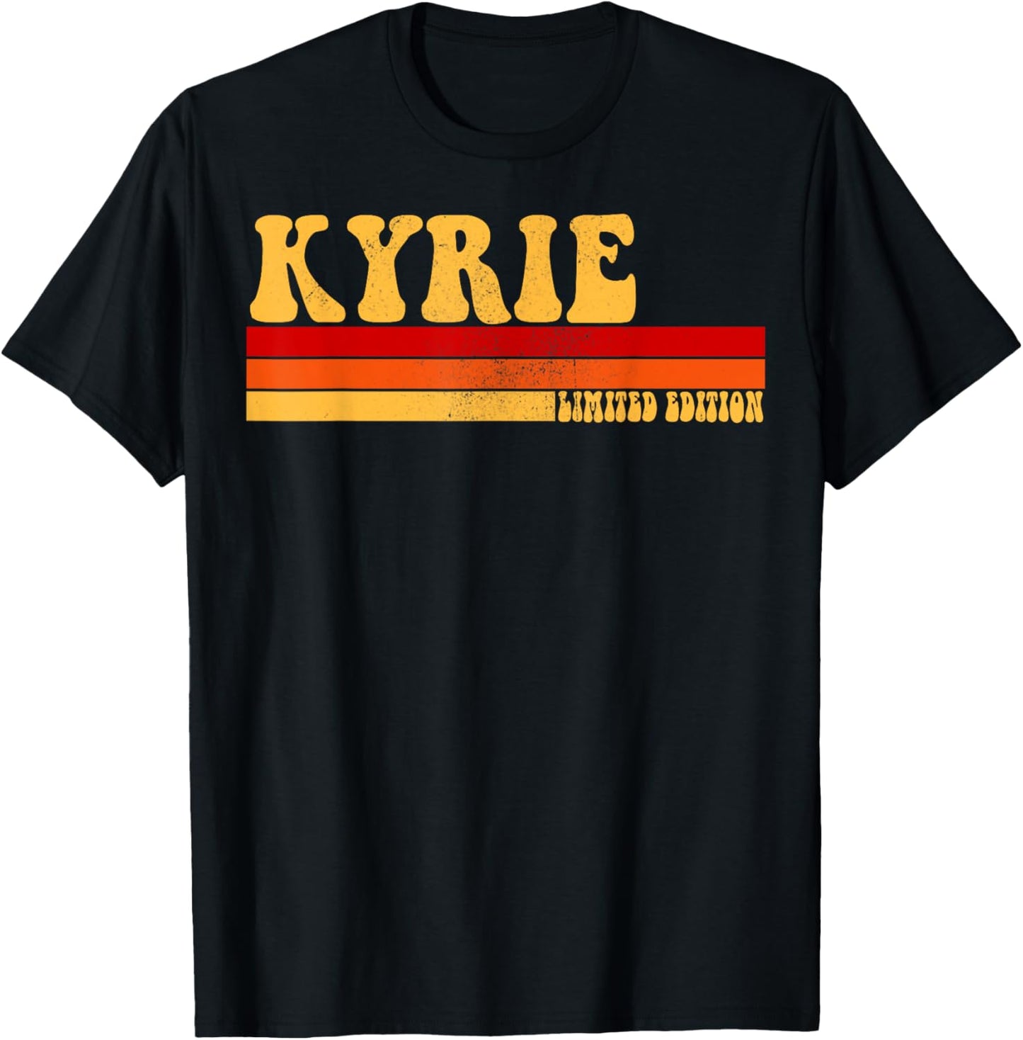 KYRIE Name Personalized Idea Men Retro Vintage KYRIE T-Shirt - T-Shirt | Black