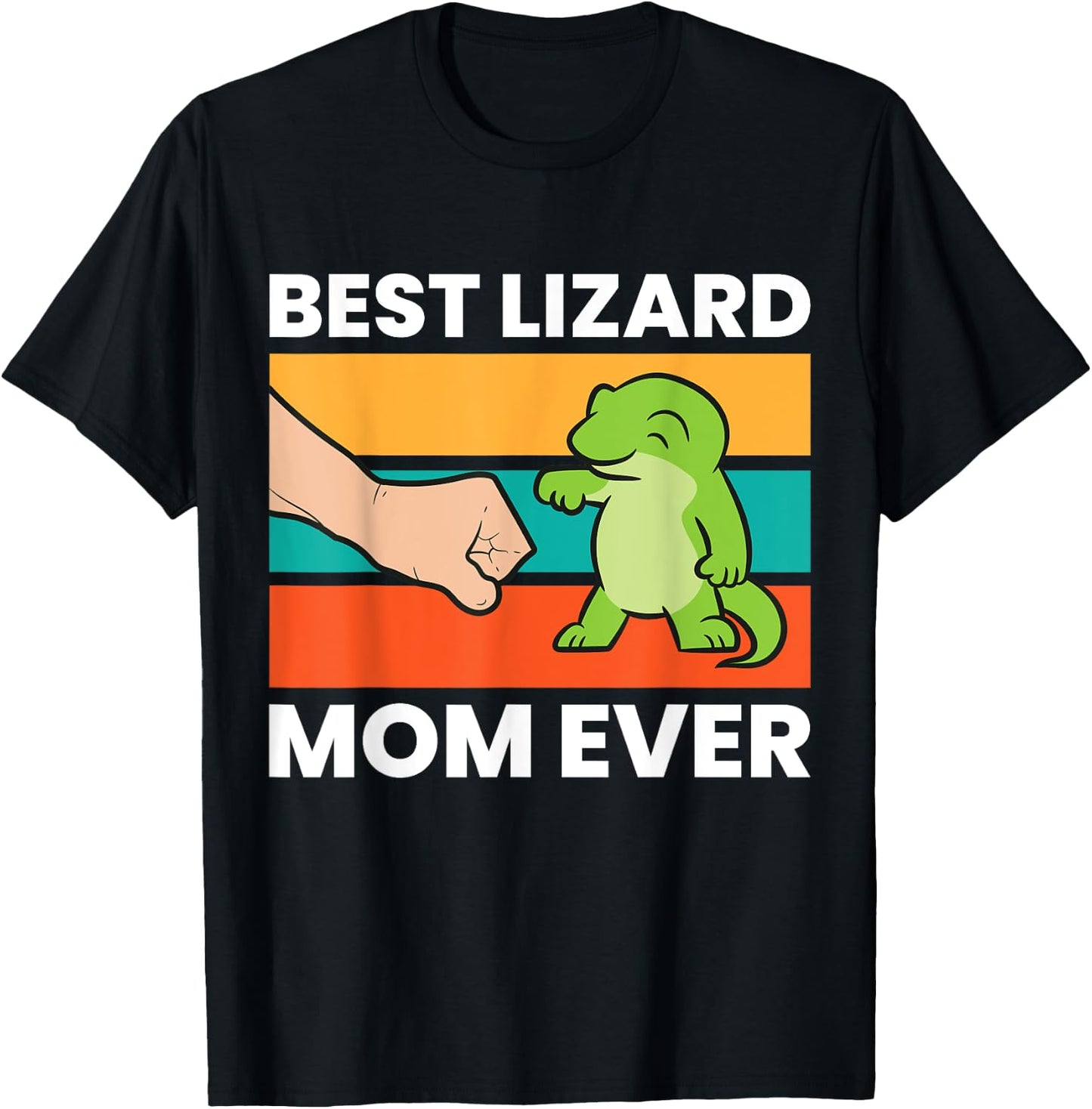 Lizard Mama Reptile Lover Mom Best Lizard Mom Ever T-Shirt - T-Shirt | Black